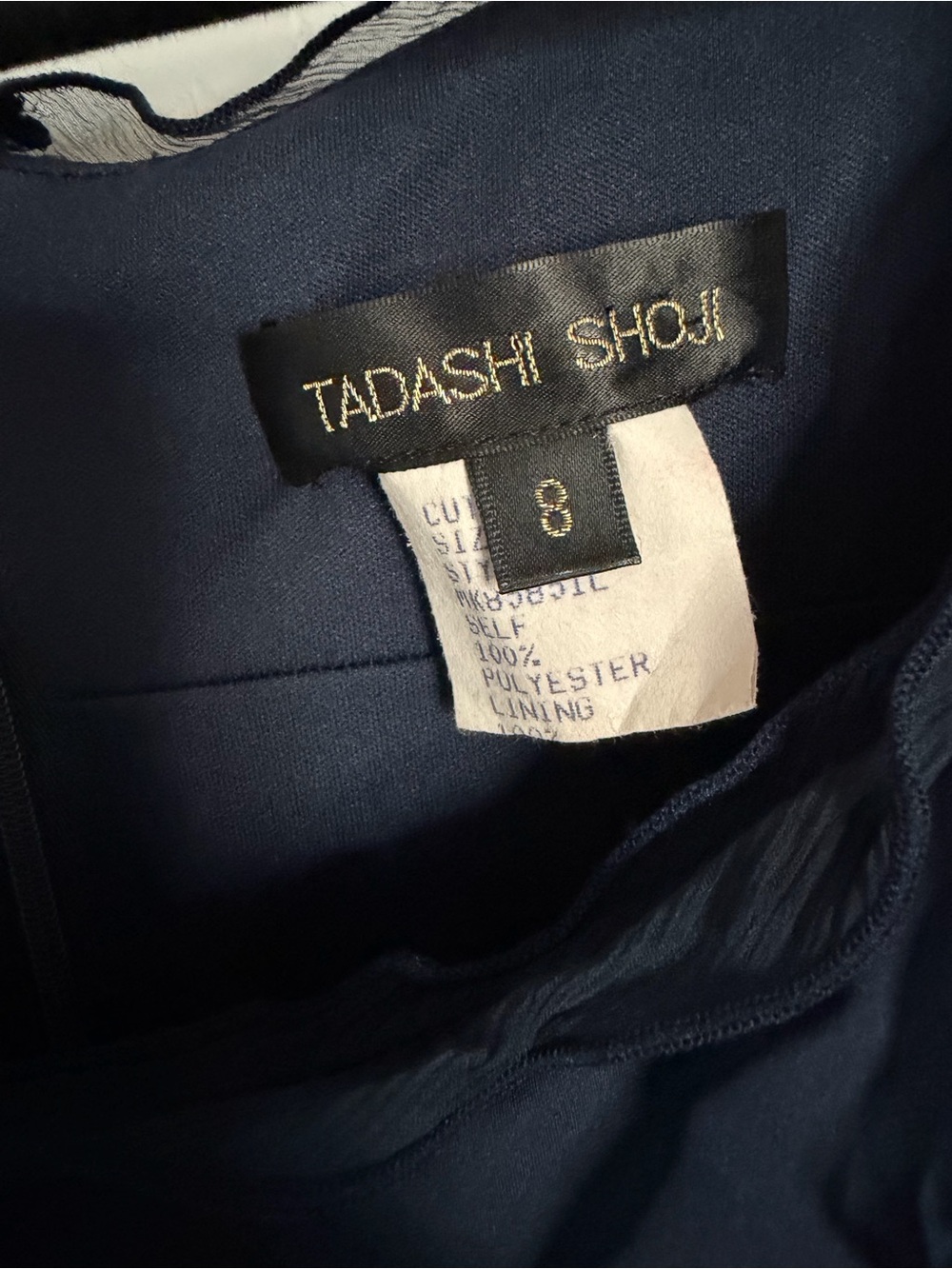 Tadashi Shoji Tiered Ruffle Gown Size 8 - Picture 6 of 8